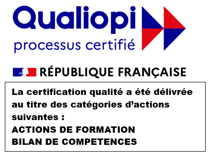 Certifié Qualiopi — actions de formation et bilan de compétences